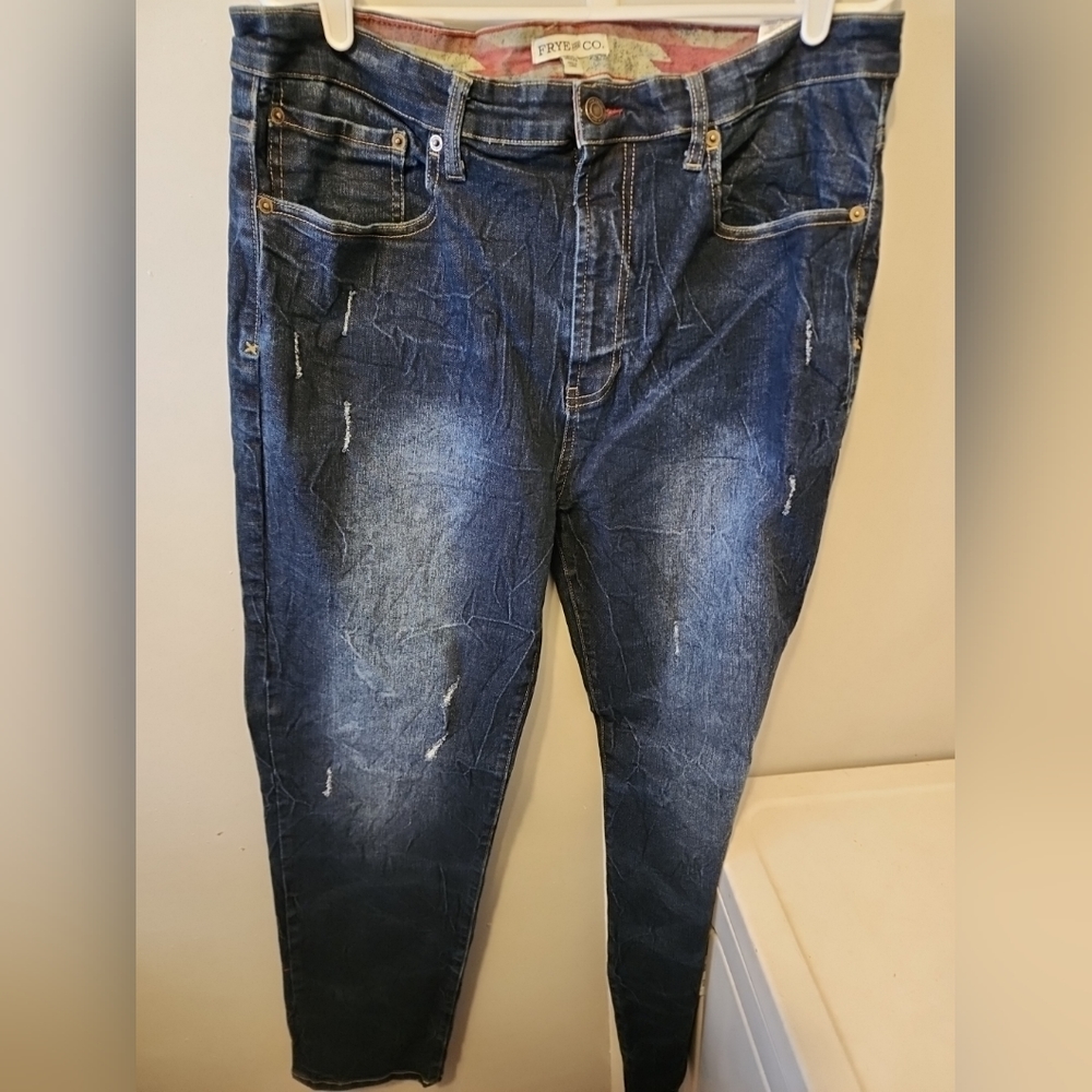 Mens Frye & Co.  Straight Leg Denim Jeans Size 36x 32